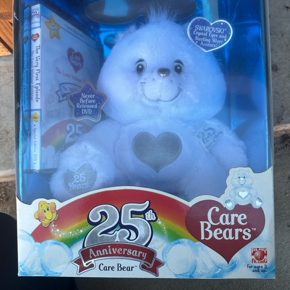 25th Anniversary Care Bear Collectors Edition Swarovski crystal eyes w/ DVD